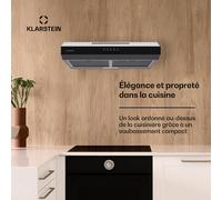 Contempo 60 Hotte aspirante encastrée 60 cm 200 m³/h LED Acier inoxydable Acrylique B