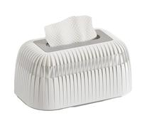 Contemporary Cube Tissue Holder, Premium Facial Paper Dispenser, Large Box with Wide Hollow, Robust Acrylic Material Organizer, Geometric Style, Office Bathroom Setup Area