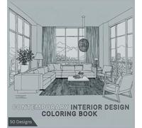 Contemporary Interior Design Coloring Book