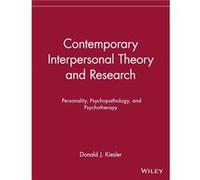 Contemporary Interpersonal Theory and Research by Donald J. Kiesler Paperback Book Kiesler, Donald J., Kiesler (Auteur)