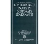 Contemporary Issues in Corporate Governance D.D. Prentice (Auteur)