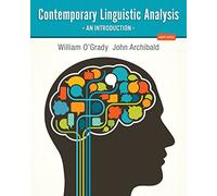 Contemporary Linguistic Analysis: An Introduction
