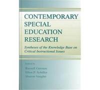 Contemporary Special Education Research, The Lea Series on Special Education and Disability