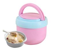 Contenant Alimentaire Isolé Sous Vide | Pot Micro-Ondable Étanche avec Cuillère | Bol Repas Isolé Thermique pour Soupe et Déjeuner - Pour Voyage Déplacements Quotidiens Camping École Bureau À Domicile