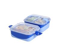 Contenant alimentaire Sistema Heatables pour micro-ondes 100% étanche, avec évents faciles à ouvrir, compatible lave-vaisselle, lot de 2