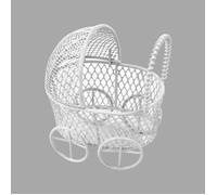 CONTENANT MÉTAL DÉCO LANDAU BÉBÉ 7X5X8CM BLANC