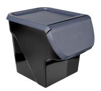 Vilde Bac à légumes et fruits avec couvercle, anthracite, 13 l