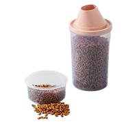 Contenant Stockage Nourriture Animaux - Boîte Hermétique Croquettes Chien | Distributeur Portable pour Chat | Gobelet Doseur & Bec Verseur, Récipient 1,5L Anti-Humidité destiné aux Aliments Secs