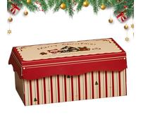 Contenants À Biscuits De Noël - Petit Coffret De Noël,Boîte À Collations,Pour Les Fêtes De Biscuits Les Vacances La Boulangerie Le Dessert Les Snacks Les Gâteries Et L'Emballage