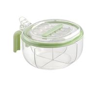 Contenants à Épices, Boîte De Rangement Transparente À 4 Compartiments, Organisateur d'Épices avec Couvercle et Cuillère, pour Randonnée Pique-nique Cuisson BBQ Cuisine Maison Restaurant Camping