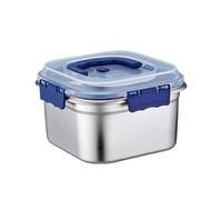 Contenants alimentaires avec couvercle - Ensemble de stockage empilable anti-fuite, conception hermétique en métal, organisateur de déjeuner réutilisable, récipient de préparation portable