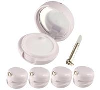 Contenants de brillant à lèvres 5 pièces, contenants de baume à lèvres en plastique 20 g vides avec brosse et joint en silicone, baume portable avec miroir pour le stockage masques..
