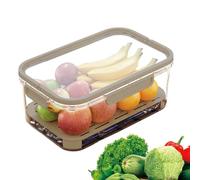 Contenants De Conservation De Fruits Pour Frigo - Bacs Transparents Empiétables Avec Poignée Qualité Alimentaire,Conteneurs De Stockage Pour Frigo,Pour Snack Laitue Céleri Ketchup Viande Cuisine Maiso