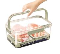 Contenants De Conservation De Fruits Pour Frigo,Boîte Empilable Transparente Alimentaire Avec Poignée | Contenants Bar À Salade - Pour Légumes, Viande, Snacks, Condiments, Cuisine, Maison, Bar