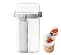 Contenants De Préparation De Salades | Avec Fourchette Cuillère Conservation Alimentaire Hermétique,Contenants À Salade Coupes Fruits Et Préparation Repas | pour Bureau Voyage Camping Fruits Noix Snac