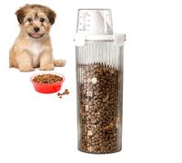 Contenants de Stockage pour Nourriture Animale, Récipient de Stockage Transparent pour Nourriture pour Chien, Grande Capacité Hermétique Bec Verseur et Doseur pour Friandises Accessoire Cuisine