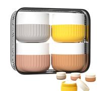 Contenants de voyage - 4 contenants pour lotions 50 ml, contenantsde voyage pour crèmes | Organisateur de rangement compact de 50 ml pour la maison, les sorties, les affaires, lesvoyages, lesvacanc