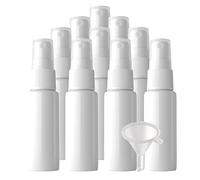 Contenants de Voyage for cosmétiques, Pots de Voyage for Produits de Toilette, 10 Mini flacons pulvérisateurs vides en Plastique Pet Blanc de 20 ML avec pulvérisateur Blanc(White)