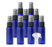 Contenants de Voyage for cosmétiques, Pots de Voyage for Produits de Toilette, 100 Mini flacons pulvérisateurs vides en Plastique Pet Rose de 20 ML avec pulvérisateur Noir(Blue)