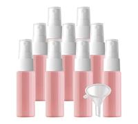 Contenants de Voyage for cosmétiques, Pots de Voyage for Produits de Toilette, 24 Mini flacons pulvérisateurs vides en Plastique Pet Bleu de 20 ML avec pulvérisateur Blanc(Pink)
