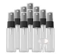 Contenants de Voyage for cosmétiques, Pots de Voyage for Produits de Toilette, 24 Mini flacons pulvérisateurs vides en Plastique Pet Marron de 20 ML avec pulvérisateur Noir(Transparent)