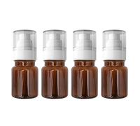 Contenants de voyage for cosmétiques, pots de voyage for produits de toilette, 4 pièces 80 ml à paroi épaisse, flacons pulvérisateurs à pompe en plastique PET ambré vide avec pulvérisateur à brume fin