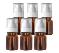 Contenants de voyage for cosmétiques, pots de voyage for produits de toilette, 6 pièces 120 ml à paroi épaisse, flacons pulvérisateurs à pompe en plastique PET ambré vide avec pulvérisateur à brume fi