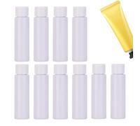 Contenants De Voyage, Kit De 10 Flacons Réutilisables, Dispenseurs Portables Vides Anti-Fuites 30 mL pour Tonique Gel Douche Lotion Après-Shampoing Nettoyant Visage Crème