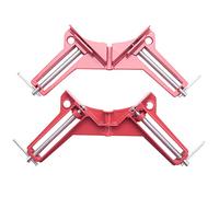 Contencinty Lot de 2 pinces d'angle de 7,6 cm à angle droit de 90 degrés pour le travail du bois, du métal, du verre, gabarit de cadrage photo, prise en main rapide et légère