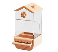 Contenedor De Alimentación A Prueba De Tavado A Prueba De Chorreo Para Cacatúas, Dispensador De Alimentos De Periquito | Alimentador Automático De Aves: Dispensador De Alimentos Para Loros,