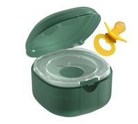 Contenedor De Chupete - Caja Portátil Para Guardar Chupetes De Bebé | Estuche De Viaje Elegante, Funda Antipolvo Libre De BPA Para Chupetes, Mordedores, Accesorios | Organizador Compacto Par
