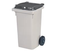 Conteneur 2 roues Rossignol prise frontale gris 120 L