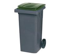 Conteneur 2 roues SULO prise frontale 120 L gris/ vert