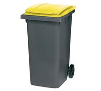 Conteneur 2 roues SULO prise frontale 240 L gris/ jaune