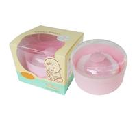 Conteneur à Boule en Poudre - boîte de Maquillage, Pot de Voyage | Porte-cosmétique Rechargeable avec éponge Douce pour Poudre lâche, Rangement de Visage Compact, Organisateur ca, Rose,