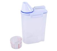 Conteneur à Croquettes Contenants de Stockage Set Distributeur de Nourriture Sèche Facile à Verser avec Tasse pour Animaux de Compagnie Chiens Chats Domestiques