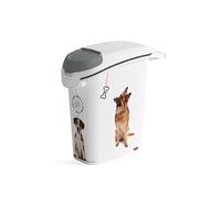 Conteneur a croquettes empilable Love pets 10 Kg - Blanc - Pour chien