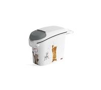 CURVER Conteneur a croquettes empilable Love pets 6 Kg - Blanc - Pour chat Blanc G