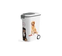 Conteneur a croquettes Love pets 20 Kg - Blanc - Pour chien