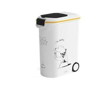 CURVER Conteneur a croquettes pour chien a roulettes 20 kg 54L Le diner et servi