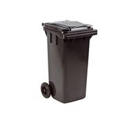 Conteneur à déchets 120 litres tri sélectif 2 roues couleur grise