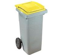 Conteneur à déchets 120 litres tri sélectif 2 roues jaune - Sulo