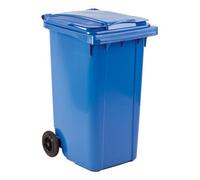 Conteneur à déchets 240 litres tri sélectif 2 roues couleur - Bleu Bleu G