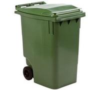 Conteneur à déchets 240 litres tri sélectif 2 roues couleur - Vert Vert