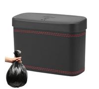 Conteneur À Déchets Automatique - Mini Poubelle De Voiture 15,8 X 6,5 X 11,8 Cm, Chariot À Déchets Portable | Couvercle Robuste Pour Poubelle, Module De Rangement Compact Et Polyvalent Conçu Pour Équi