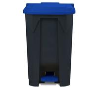 Conteneur à Déchets Multi-Couleurs, Bleu 80 Litres