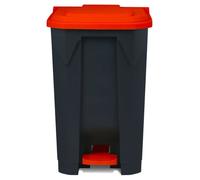 Conteneur à Déchets Multi-Couleurs, Rouge 80 Litres