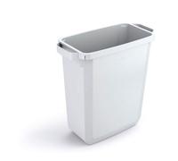 Durable 1800496010 Poubelle Durabin 60 litres, alimentaire, avec poignées, blanc