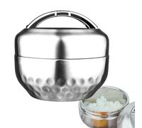 Conteneur à lunch isolé, en acier inoxydable, boîte à lunch étanche, 2 couches, boîte à lunch 1 l, boîte à lunch portable, conteneur alimentaire isolé, boîte à déjeuner étanche pour les repas