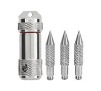 Conteneur à médicaments extérieur en acier inoxydable avec crochets, boîte capsule portable mini